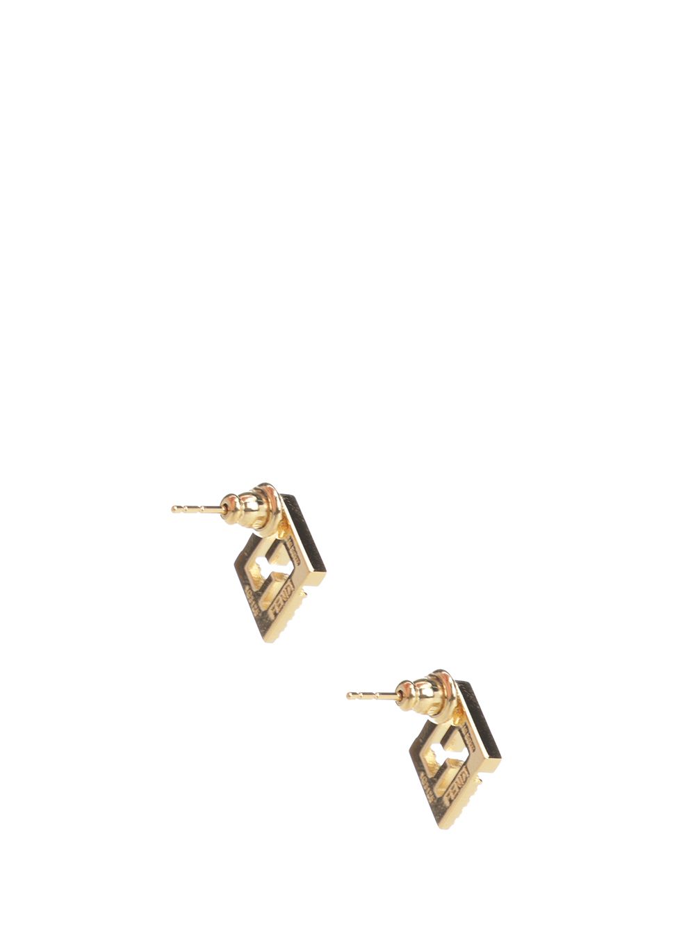 Fendi Ff Earrings With Crystals Jewelry - Gold | 621634163fc6b0c5204d3d170edf8ccb9c16819e