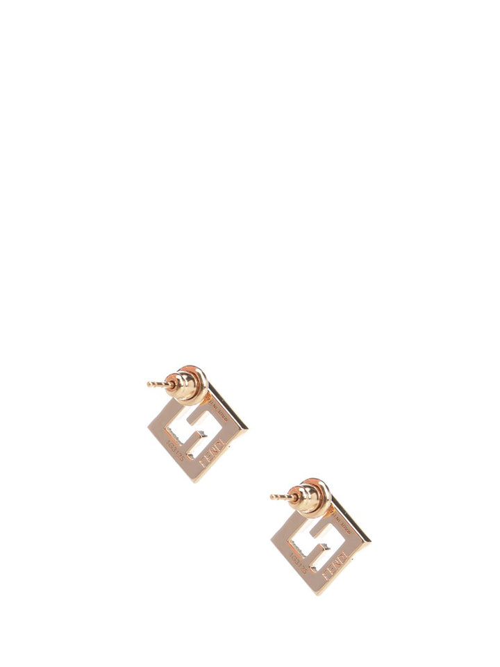 Fendi Ff Earring Metallo/Crista Jewelry - Rose | 1943f362e2faf14c8797434a294aa7cffc8b4d25