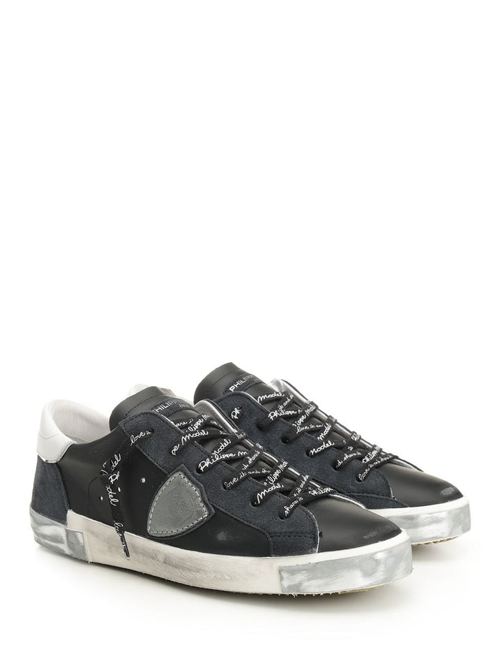 Philippe Model Prsx Low Man Sneakers - Black | 34223c5cd7d8a6313e3b85db24394cfbd6cf8e04