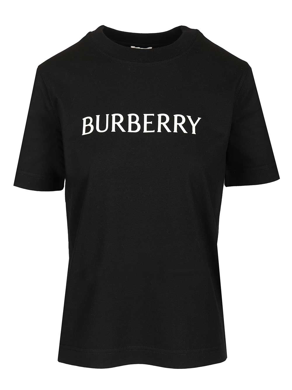 Burberry Cotton  With Logo T-Shirt - Black | 7e1e0e9b003ba30fb61f64b85d634b96fb1fd02a