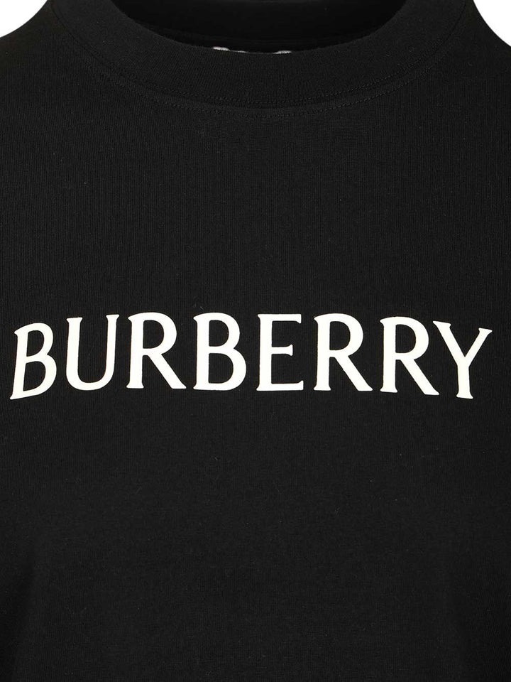 Burberry Cotton  With Logo T-Shirt - Black | f553cbf3eba5d488368988991ca0a2fd7fa9dd72