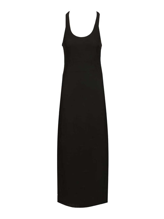Fluid Racer Back Dress Dresses Black