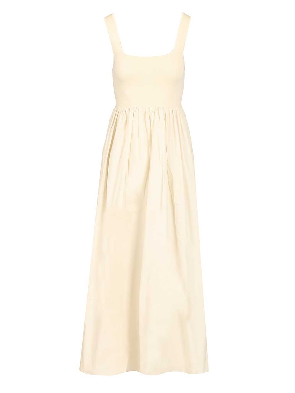 Matteau Knit And Cotton Dress Dresses - Beige | 87aac6aceade943db0e20e6fedc5f8c209318b6d