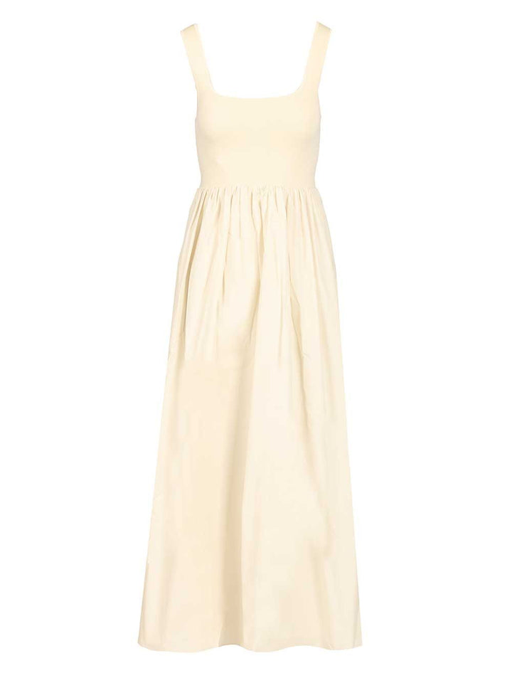 Matteau Knit And Cotton Dress Dresses - Beige | 87aac6aceade943db0e20e6fedc5f8c209318b6d