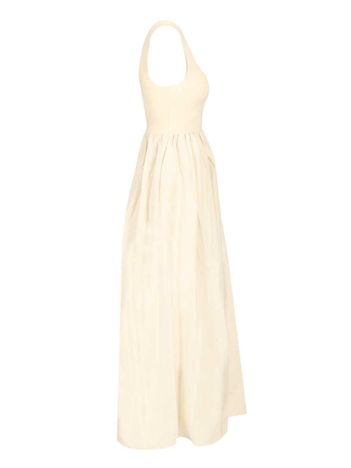 Matteau Knit And Cotton Dress Dresses - Beige | 5c6d593b8df95fa5853139e84808c0cca2d252bb