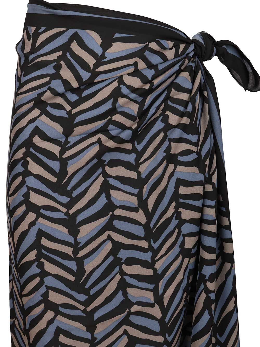 Matteau Silk Sarong Skirts - Grey | 700ccfa02c8f36996d2c52a4e672cf7c5bc44f71