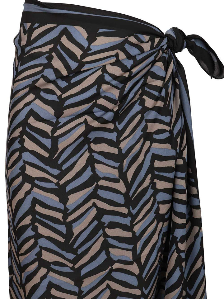 Matteau Silk Sarong Skirts - Grey | 700ccfa02c8f36996d2c52a4e672cf7c5bc44f71