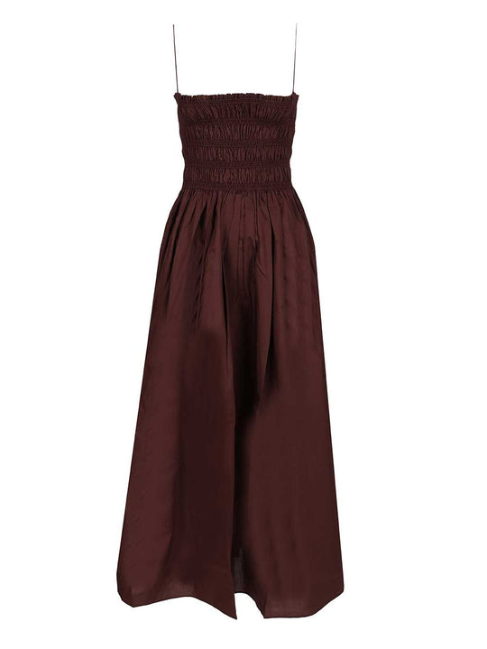 Dress With Gathered Bodice Dresses Bordeaux