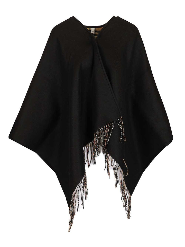 Burberry Reversible Cape Scarves And Foulards - Black | 3ba78ff21ed7dce80c3b87c50cd91043f01c06fa