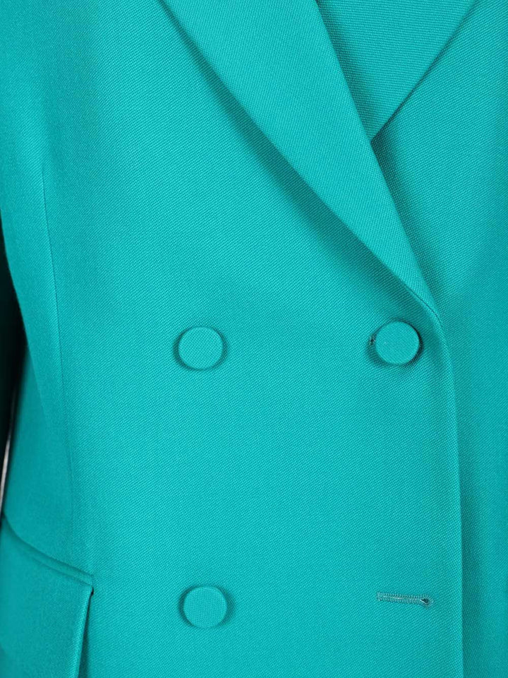 Fendi Grain De Poudre Wool Blazer Jackets - Light blue | 0eb269c0f1aa067cc723b5f4adc050361674fcdc