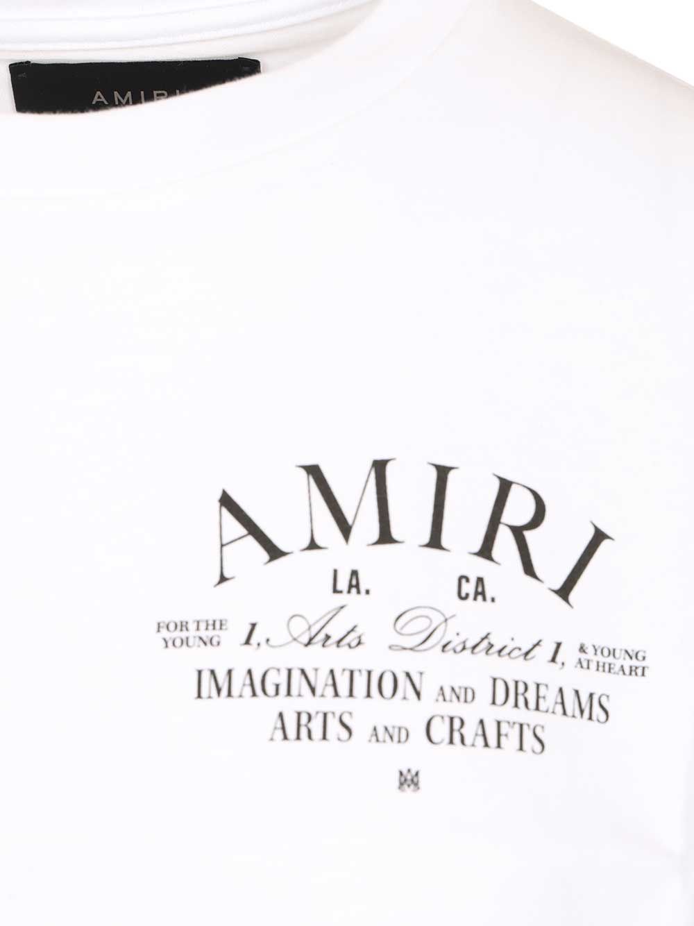 Amiri Cropped T-Shirt - White | 3aff3de80322a595ac0b9641131d1de2ccffd863
