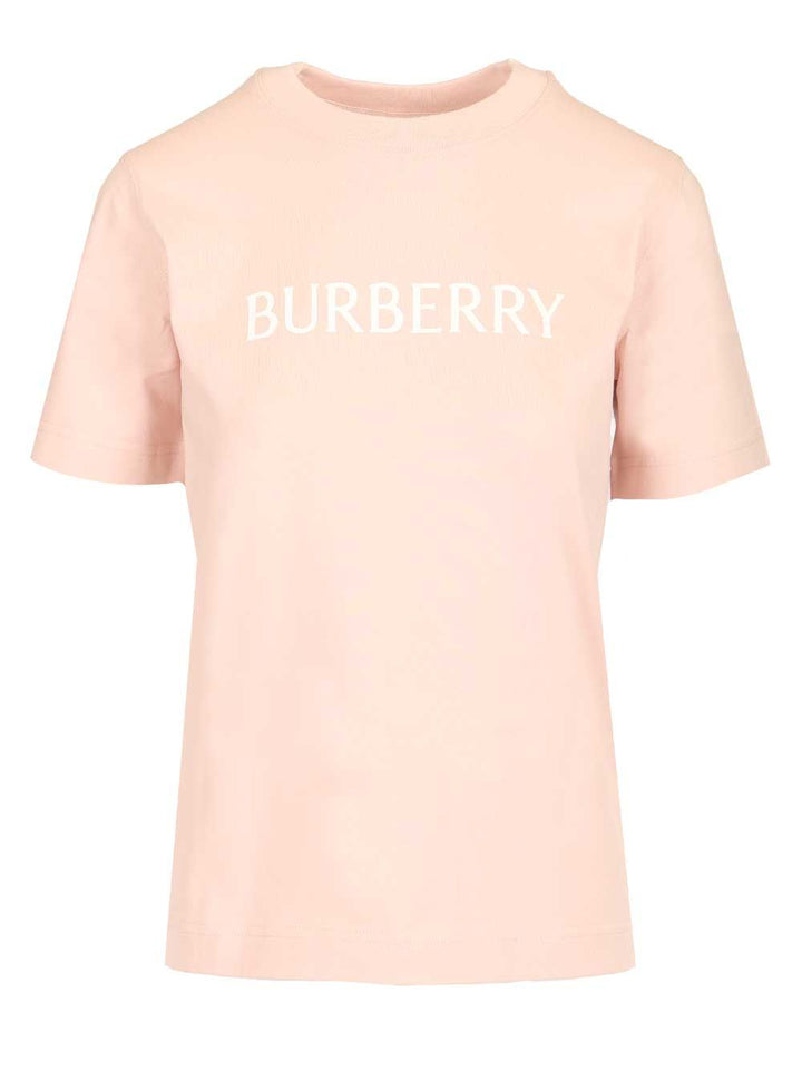 Burberry Cotton  With Logo T-Shirt - Rose | 2ec873bb6d97fb3315a7d82ab36eb1dddf18eb59
