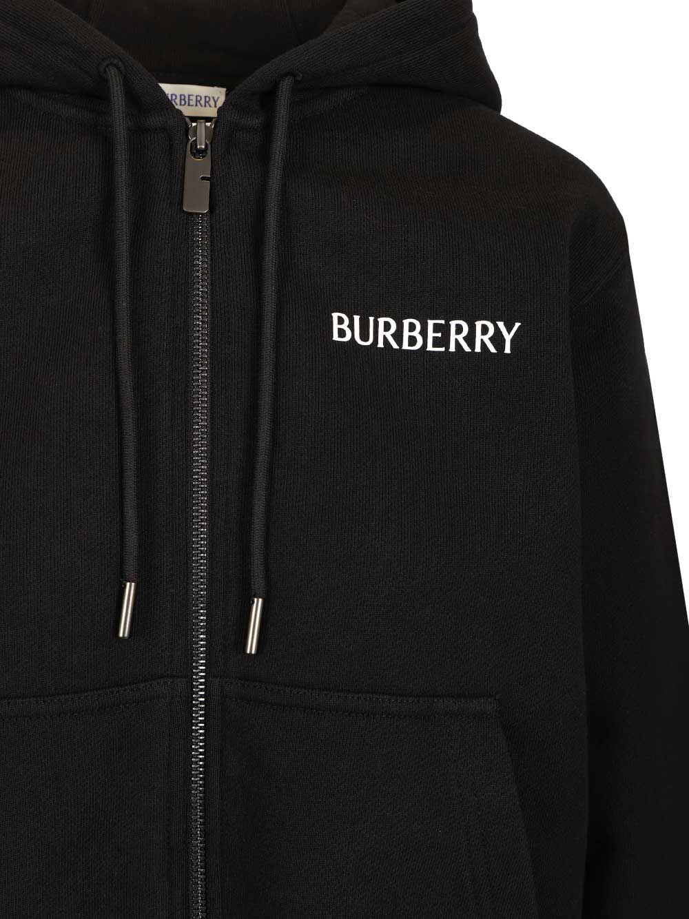 Burberry Cotton Hoodie Sweatshirts - Black | ad835b86200efaf5734a109796e1c022f2edadcd