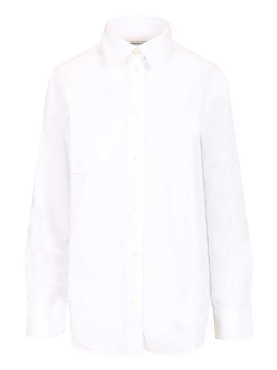 Formal Shirt In Cotton Poplin Shirts White