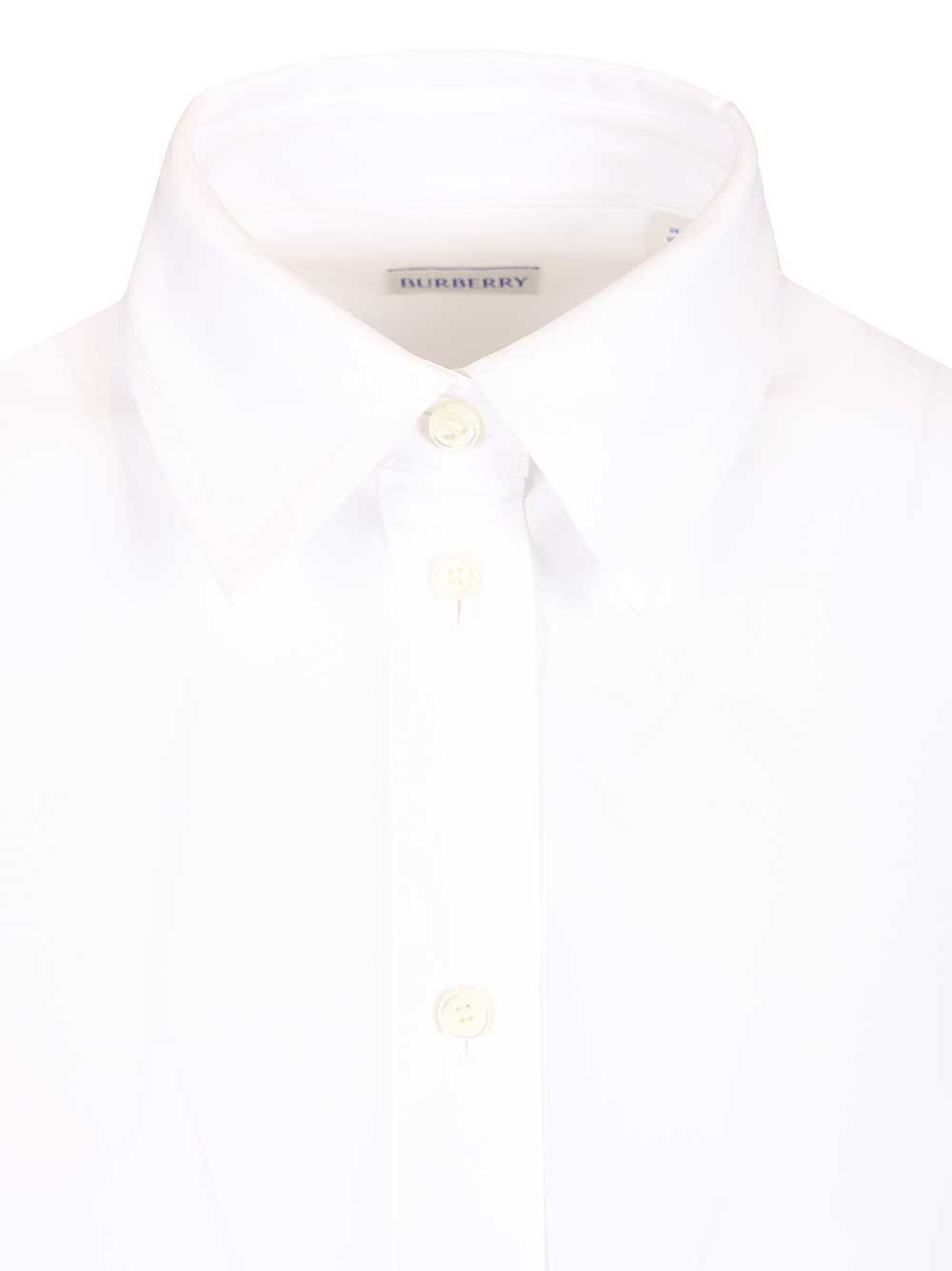 Burberry Formal Shirt In Cotton Poplin Shirts - White | 993c00d8dabecdc5a9a538e3dcd06475d3966f63