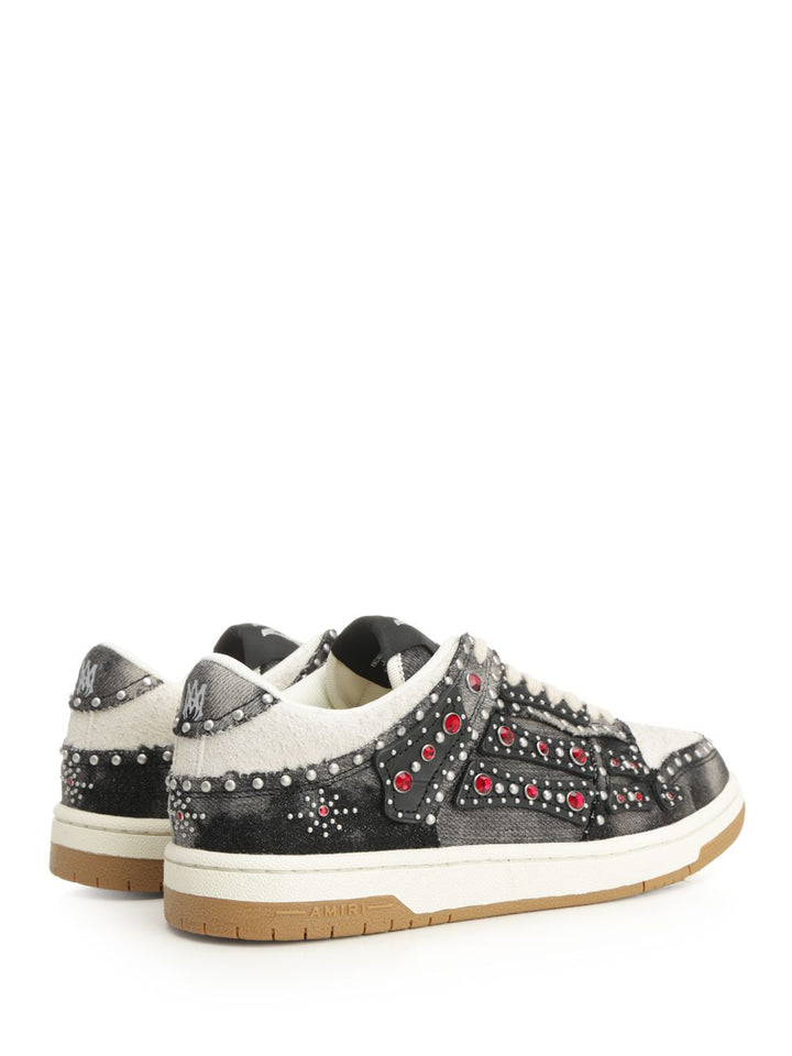 Amiri Stud Skel Sneakers - Black | efeb495fcaa321a36fde1cb290af94093605169d
