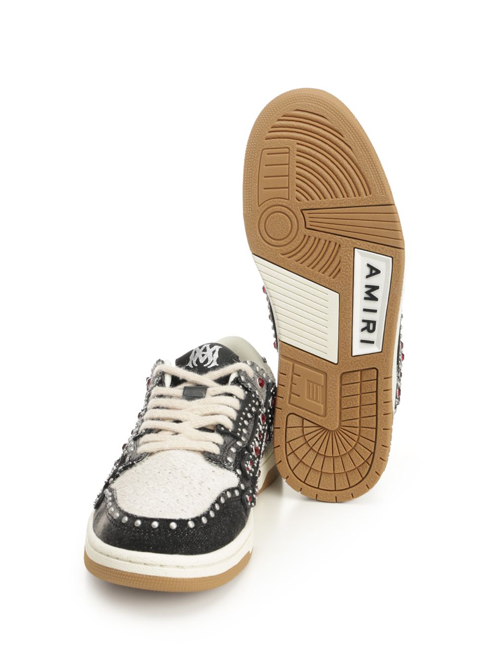 Amiri Stud Skel Sneakers - Black | 3416e1030c1d55277e1bf452286dc323a95d68da