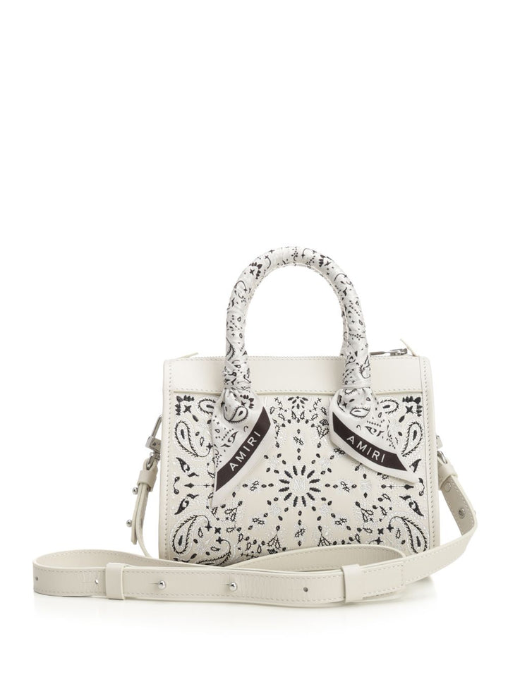 Amiri Bandana Micro Triangle Handbags - White | 8f1433eb54d5ef1b2a6e1fe0ac1011515838ec71