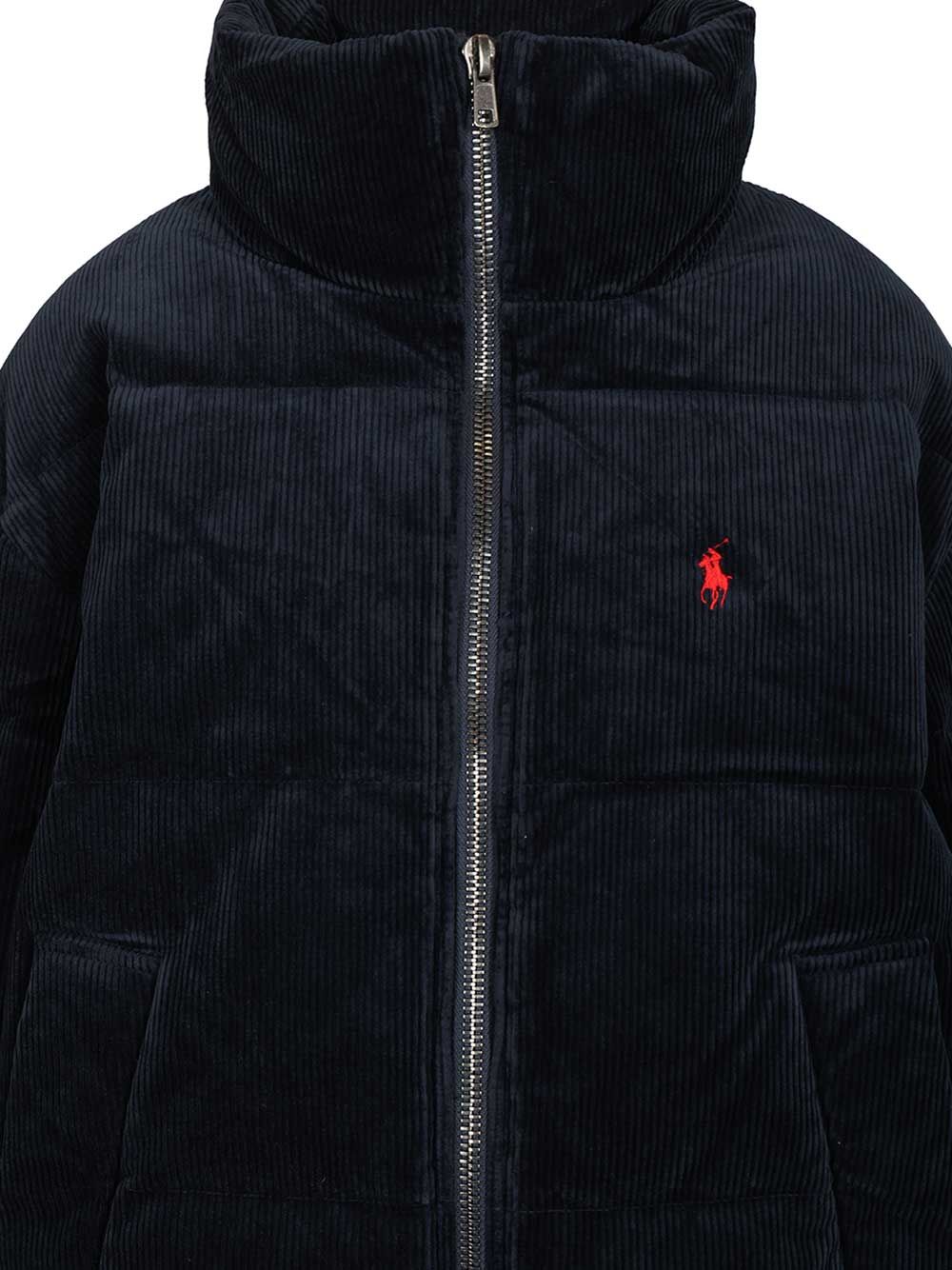 Polo Ralph Lauren Ribbed Down Jacket Coats - Blue | c1cf927ca7f213bd8644411e432034ad673ef265