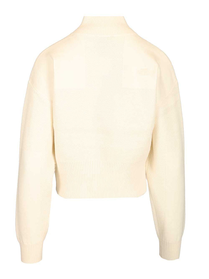 The North Face Half-Zip Sweatshirt Knitwear - White | b6b58ecc7a1464f0b00be8bca94a6238d1f61059