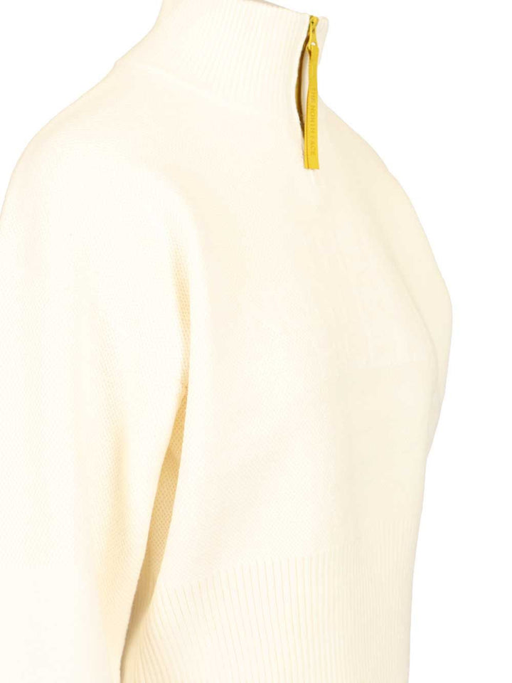 The North Face Half-Zip Sweatshirt Knitwear - White | f6fa9d0ae8a2a54fde4fdaf30fbc9aed865db061