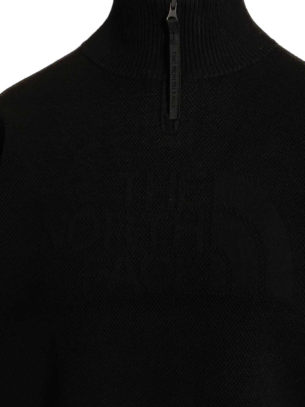 The North Face W Half-Zip Logo Sweater Knitwear - Black | 8a3029b838f45d7352a76439a4caa699a219c642