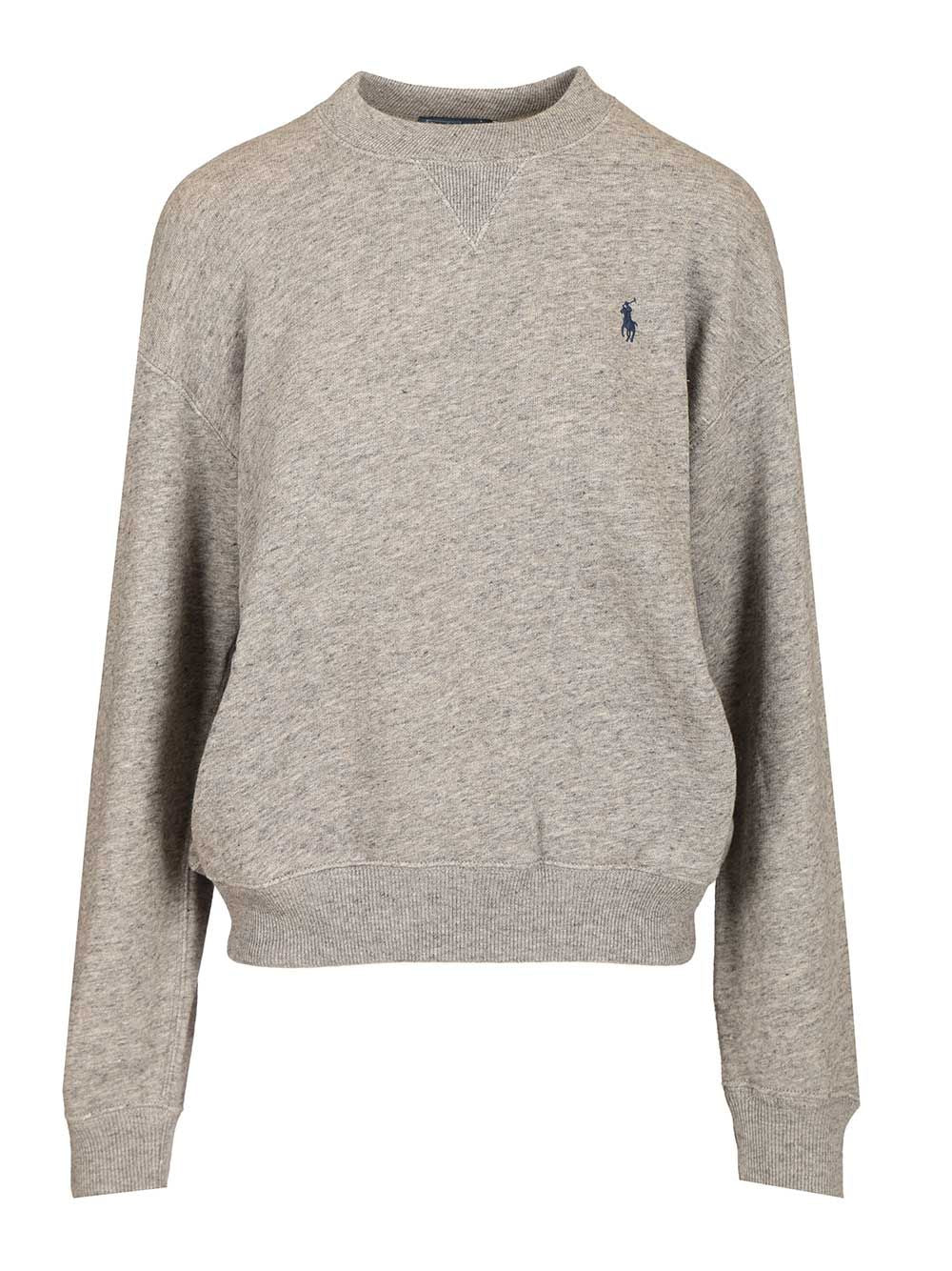 Polo Ralph Lauren Crew Neck Sweatshirt Sweatshirts - Grey | 15988175a2a8c62d7cf7a11a0a13aa7e93810d55