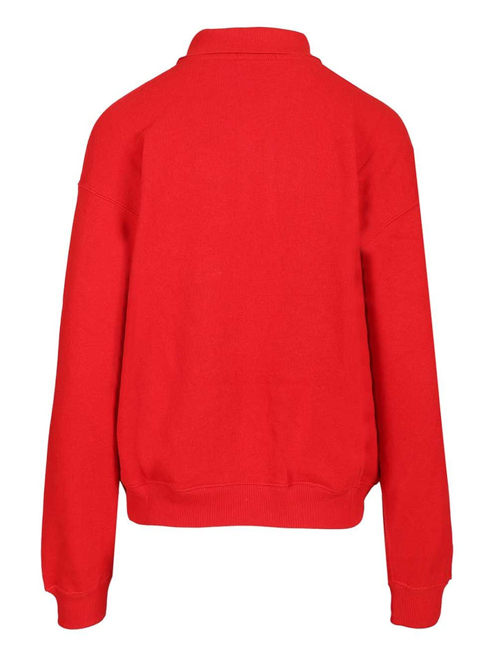 Polo Ralph Lauren Long-Sleeved Cotton Polo Knitwear - Red | 4554b562482f851cfd161ce3af1abbebfef338f8