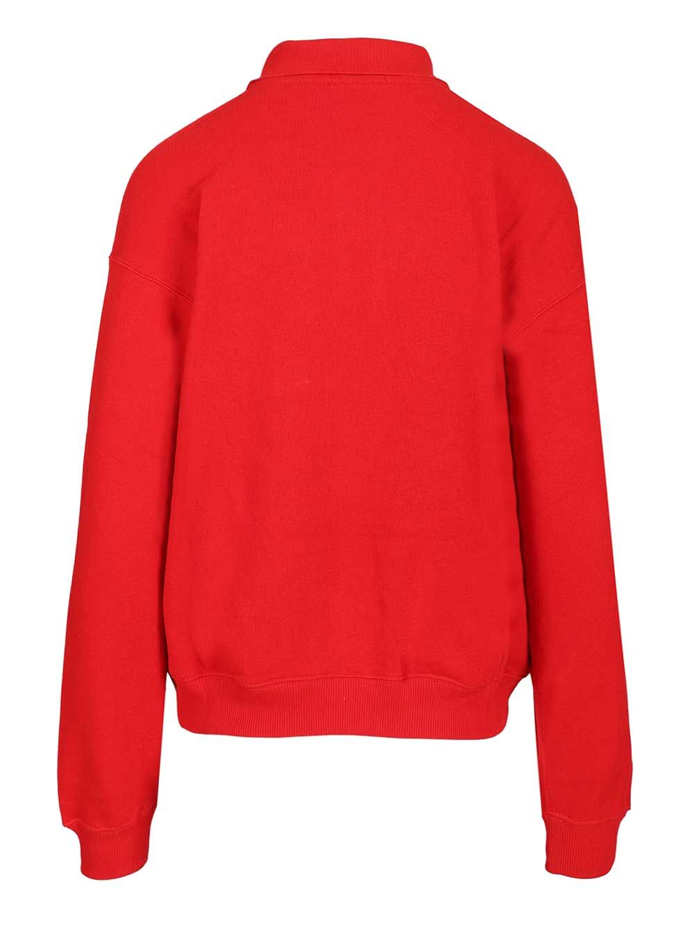 Polo Ralph Lauren Long-Sleeved Cotton Polo Knitwear - Red | 4554b562482f851cfd161ce3af1abbebfef338f8