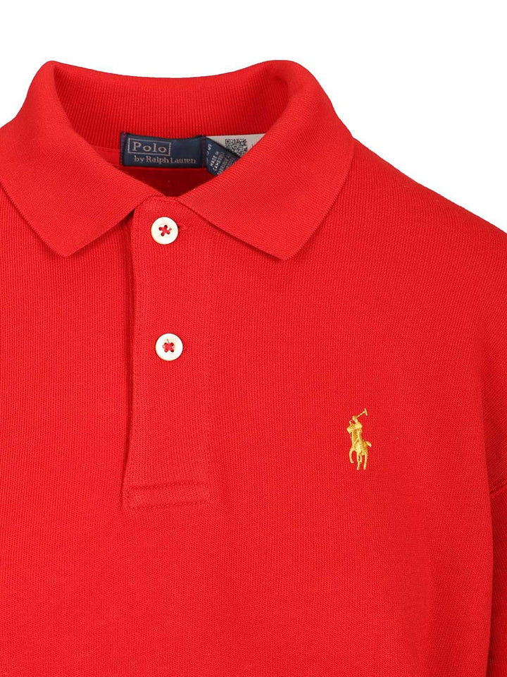 Polo Ralph Lauren Long-Sleeved Cotton Polo Knitwear - Red | 0aeaf0895187b0bc4c24f46d3b5766742d7597e3