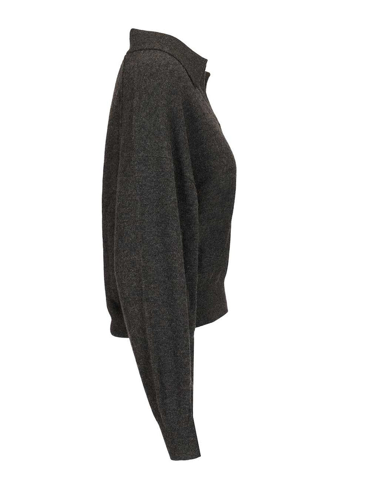 Lisa Yang Katriel Polo Sweater Knitwear - Grey | 2b83ccd73ef7ee8bca07eae1a92d6aa8b1c919cb