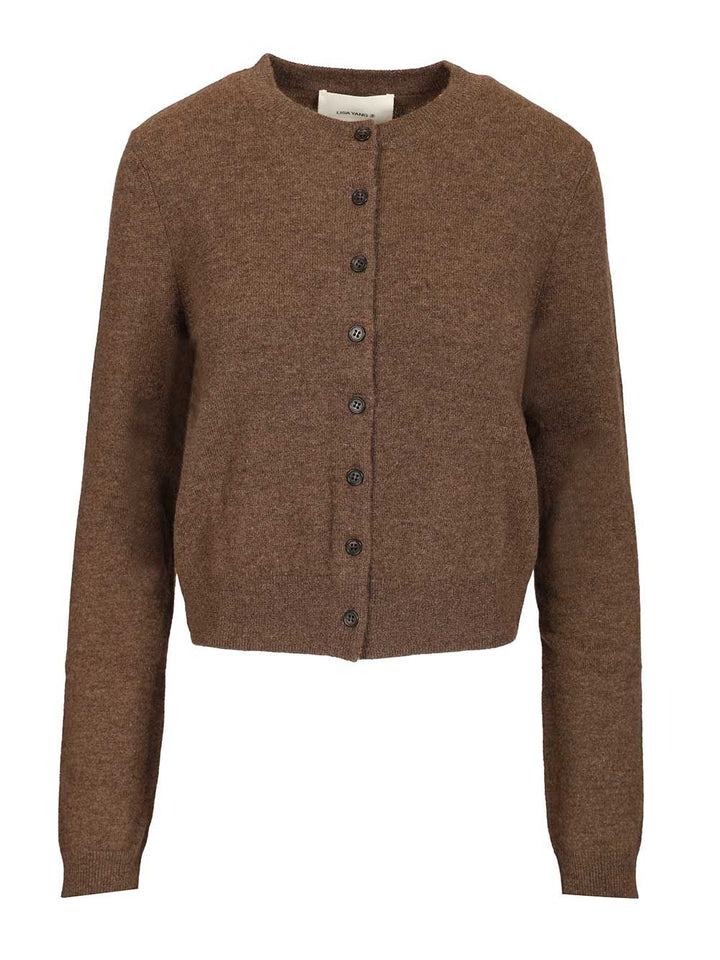 Lisa Yang Cardigan Karia Knitwear - Brown | 1f30b1dc2f350e559077431c19acedb73b5cbb44