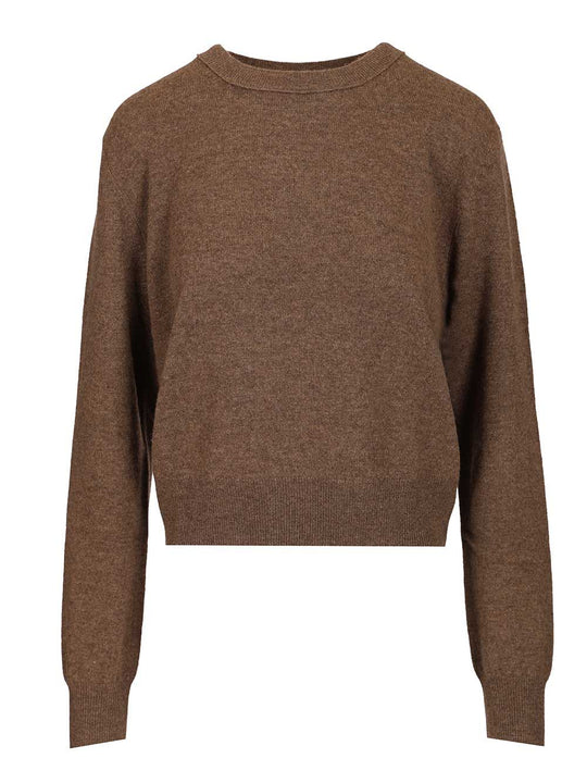 Greer Crewneck Sweater Knitwear Brown