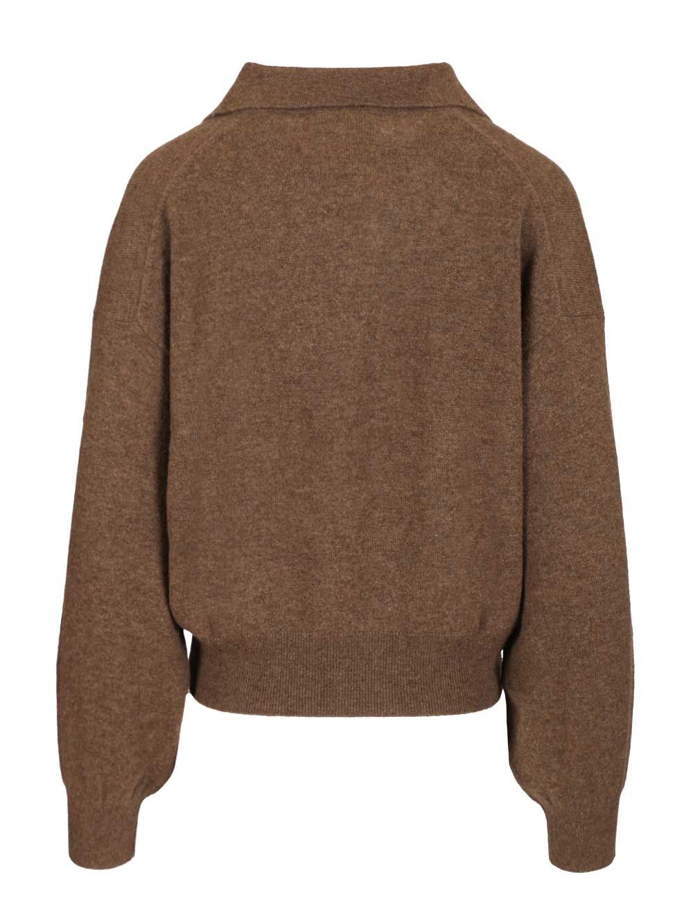 Lisa Yang Katriel Polo Sweater Knitwear - Brown | 6814a0aa51f14f7da0a2a54331491ef6567d584a