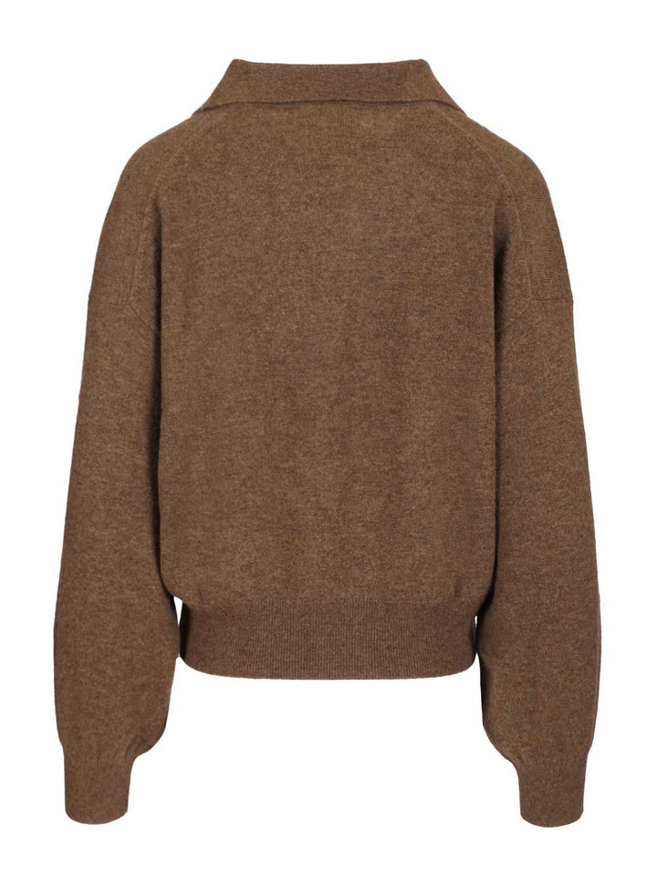 Lisa Yang Katriel Polo Sweater Knitwear - Brown | 6814a0aa51f14f7da0a2a54331491ef6567d584a