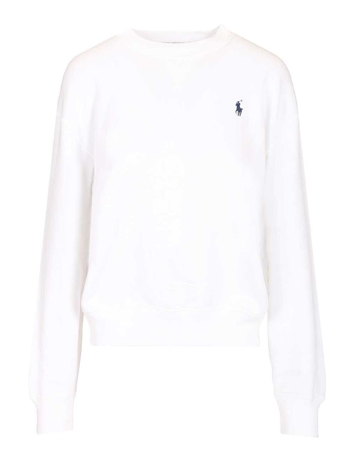 Polo Ralph Lauren Crew Neck Sweatshirt Sweatshirts - White | 06203e4b624ab0380bf5bfbecc422beebd471f72