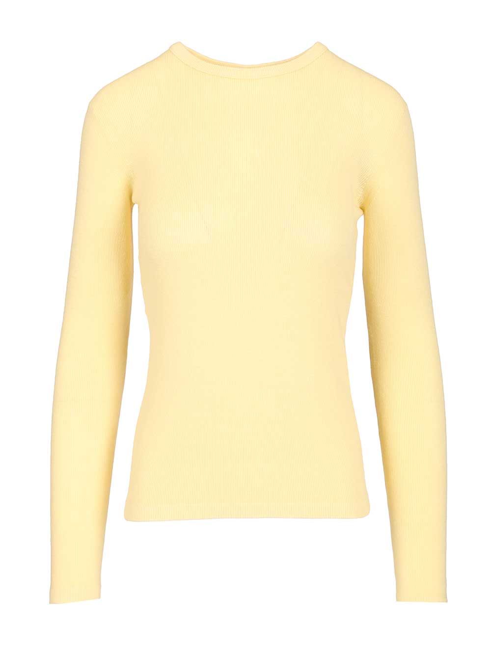 Lisa Yang Vivian Long-Sleeved T-Shirt Knitwear - Yellow | 2b52f75b9eaffebbca5927a68c4e66ac60fd4b9c