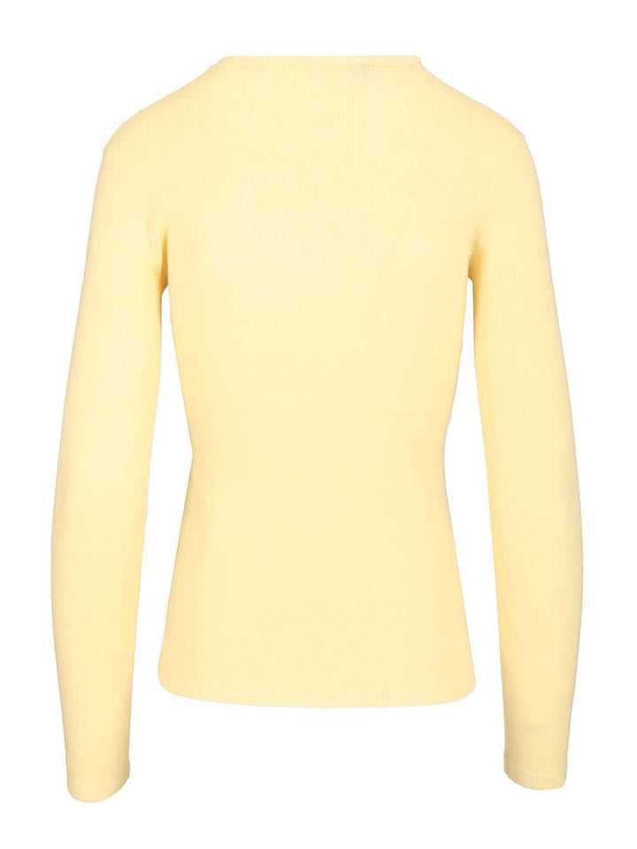 Lisa Yang Vivian Long-Sleeved T-Shirt Knitwear - Yellow | 1fdc6ba060b1b76a39bce558ce159b06ae3675c0