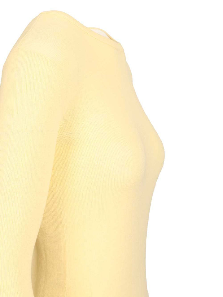Lisa Yang Vivian Long Sleeved T-Shirt Knitwear - Yellow | bc710664dac3b4d23260e86d85bb27adb8632b1b