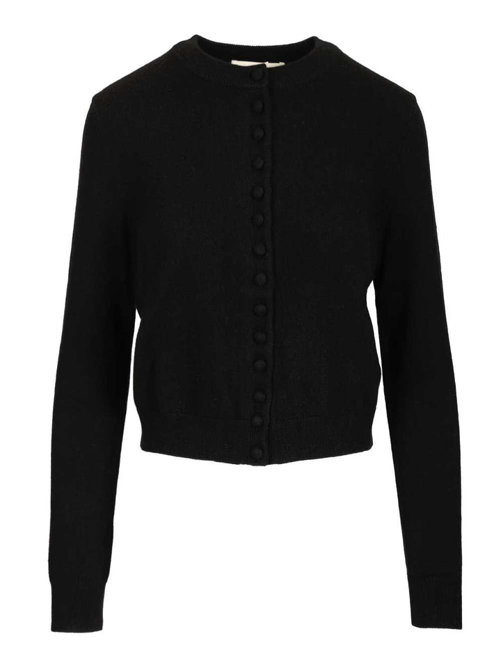 Lisa Yang Wilona Cashmere Cardigan Knitwear - Black | 861a8cc93d3c27da55a964909c40e364c144a904