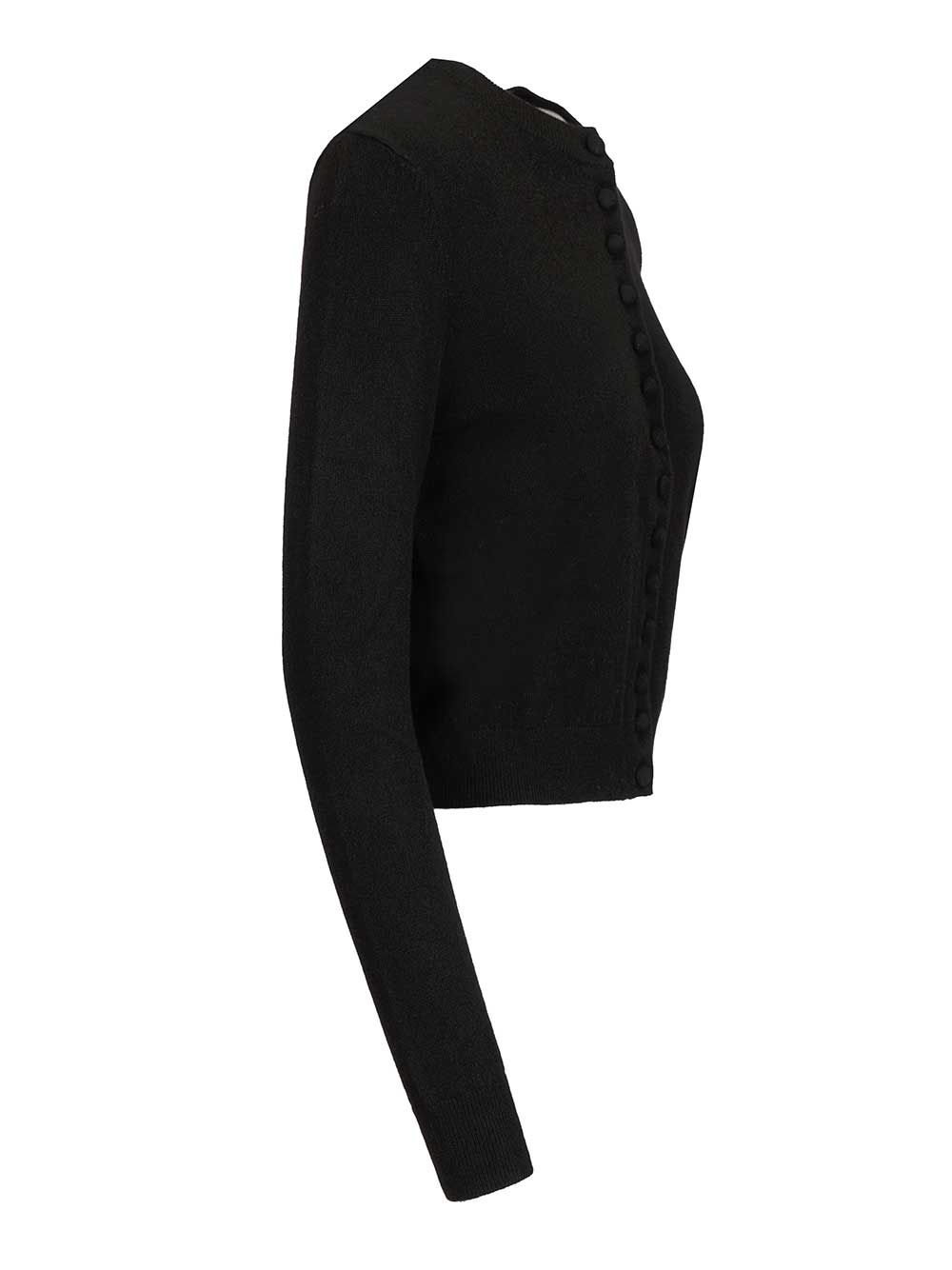 Lisa Yang Wilona Cashmere Cardigan Knitwear - Black | 70e4ac2e31081f6e489f25cb28d26b626ae98f91
