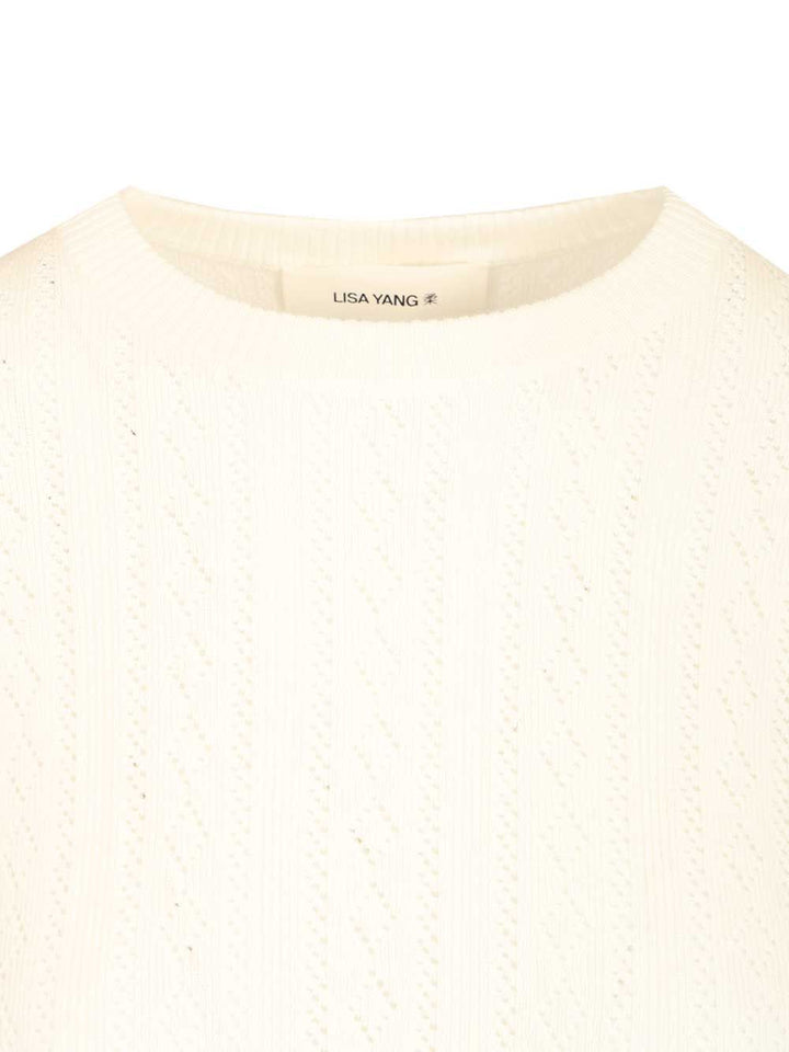 Lisa Yang Nika Knitwear - White | b4b1dd99e65af667272fca5d5fe37e406334e4d4