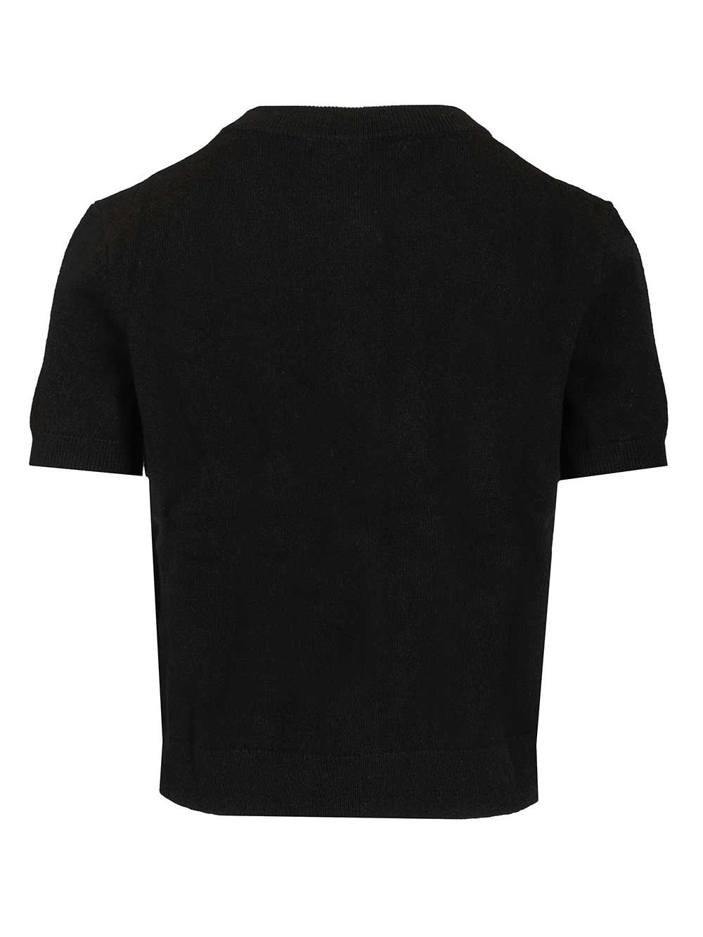 Lisa Yang Lunea Short Sleeves Cardigan Knitwear - Black | 50f27e9a2246f3a6a459d2eaf4b78186232a539a