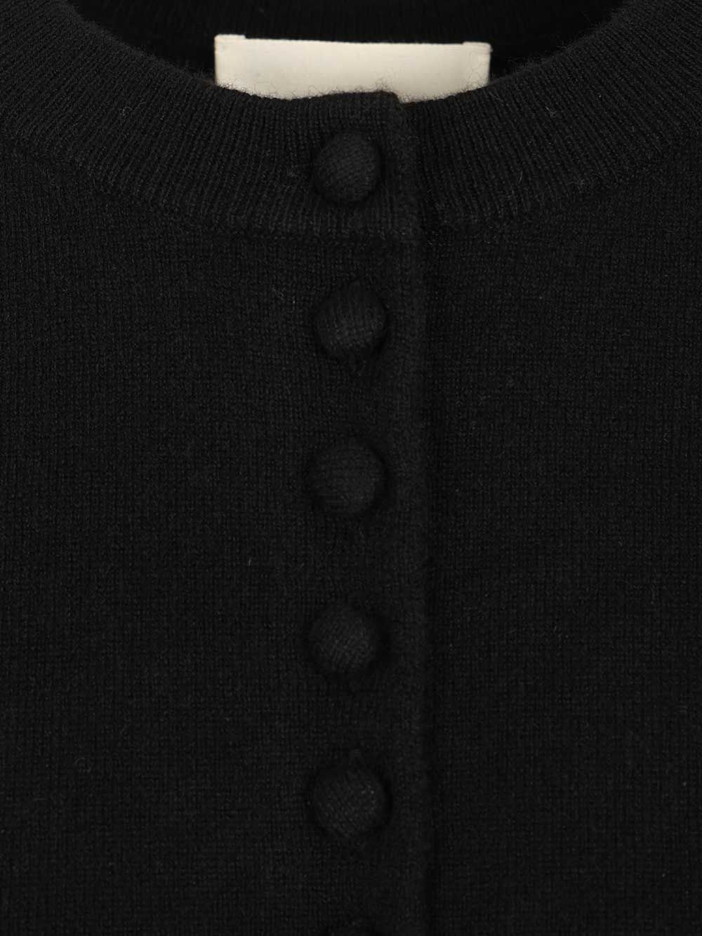 Lisa Yang Lunea Short Sleeves Cardigan Knitwear - Black | 205bea4e6363e1d7e28557261488ae23142aeca1