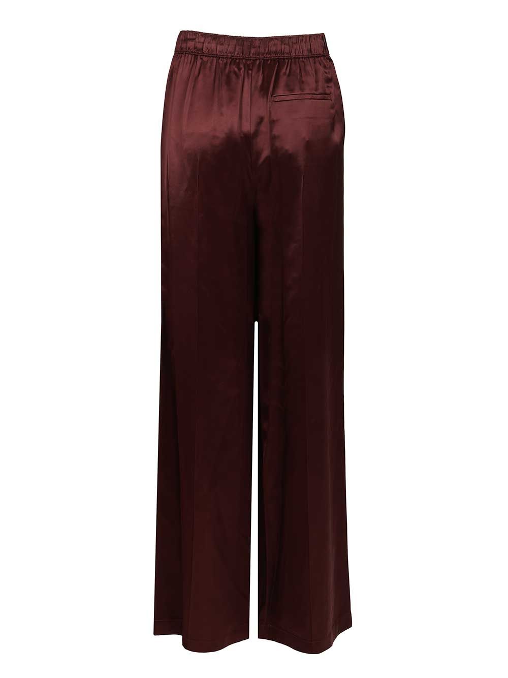 Tory Burch Viscose Trousers - Bordeaux | fe0f9b11b88ca62a2b5c0105323a91ae709bdc66