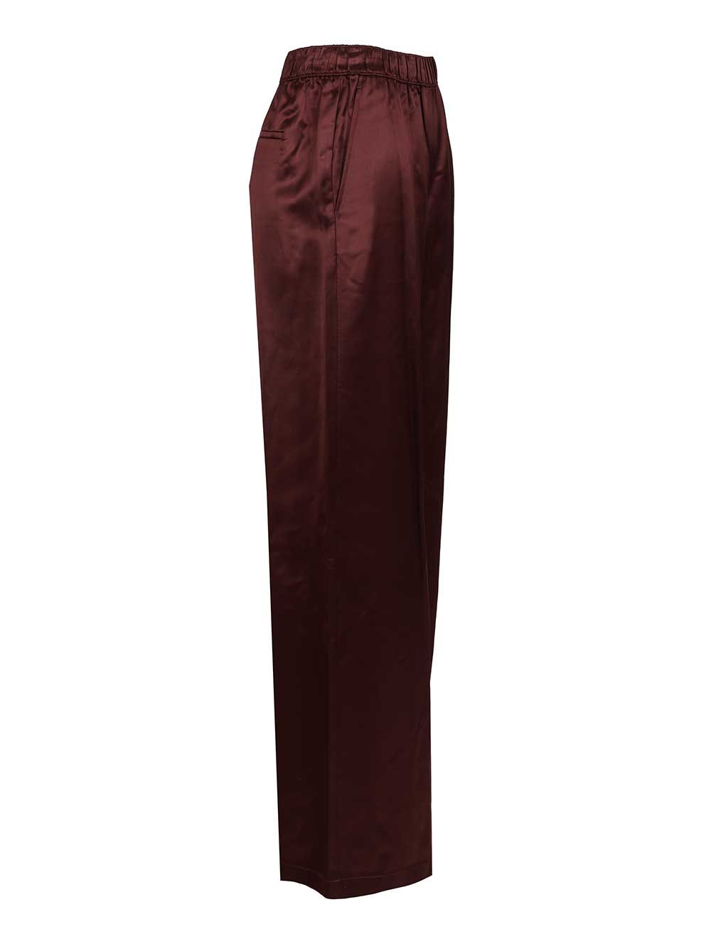 Tory Burch Viscose Trousers - Bordeaux | 0019470aab99f4d64067d305f2bac090946c8717