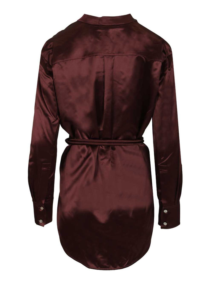 Tory Burch Viscose Top Shirts - Bordeaux | 3fb2f58e96f6c742aee406e40f50011e0312e16b