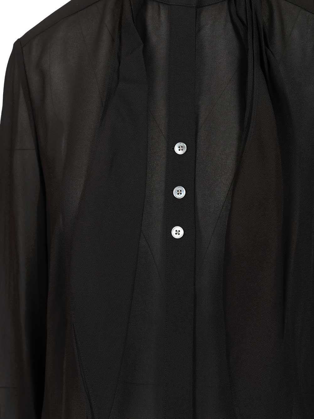 Tory Burch Georgette Blouse With Bow Detail Shirts - Black | bb588c87402635113cd4e19424c17f760ef17a3e