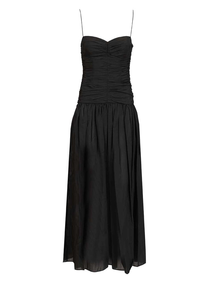 Matteau Gathered Drop Waist Dress Dresses - Black | b27f87324a2b0c18337b834388088aa343a10b62