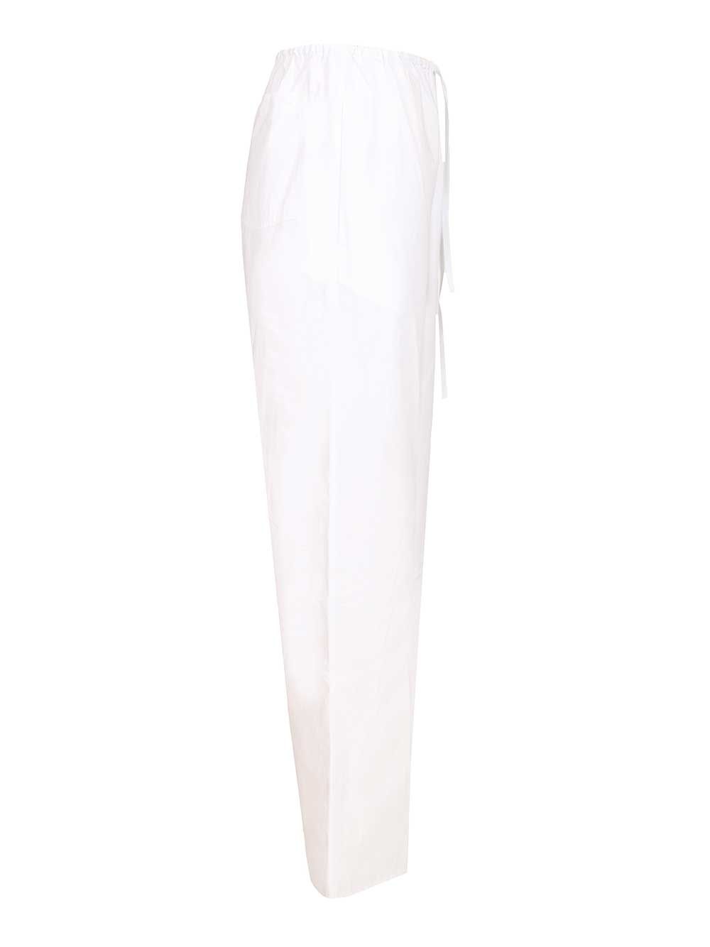 Matteau Organic Cotton Trousers - White | 8ff76744f9e19b2b664d70d877c2c0a3e9cda807